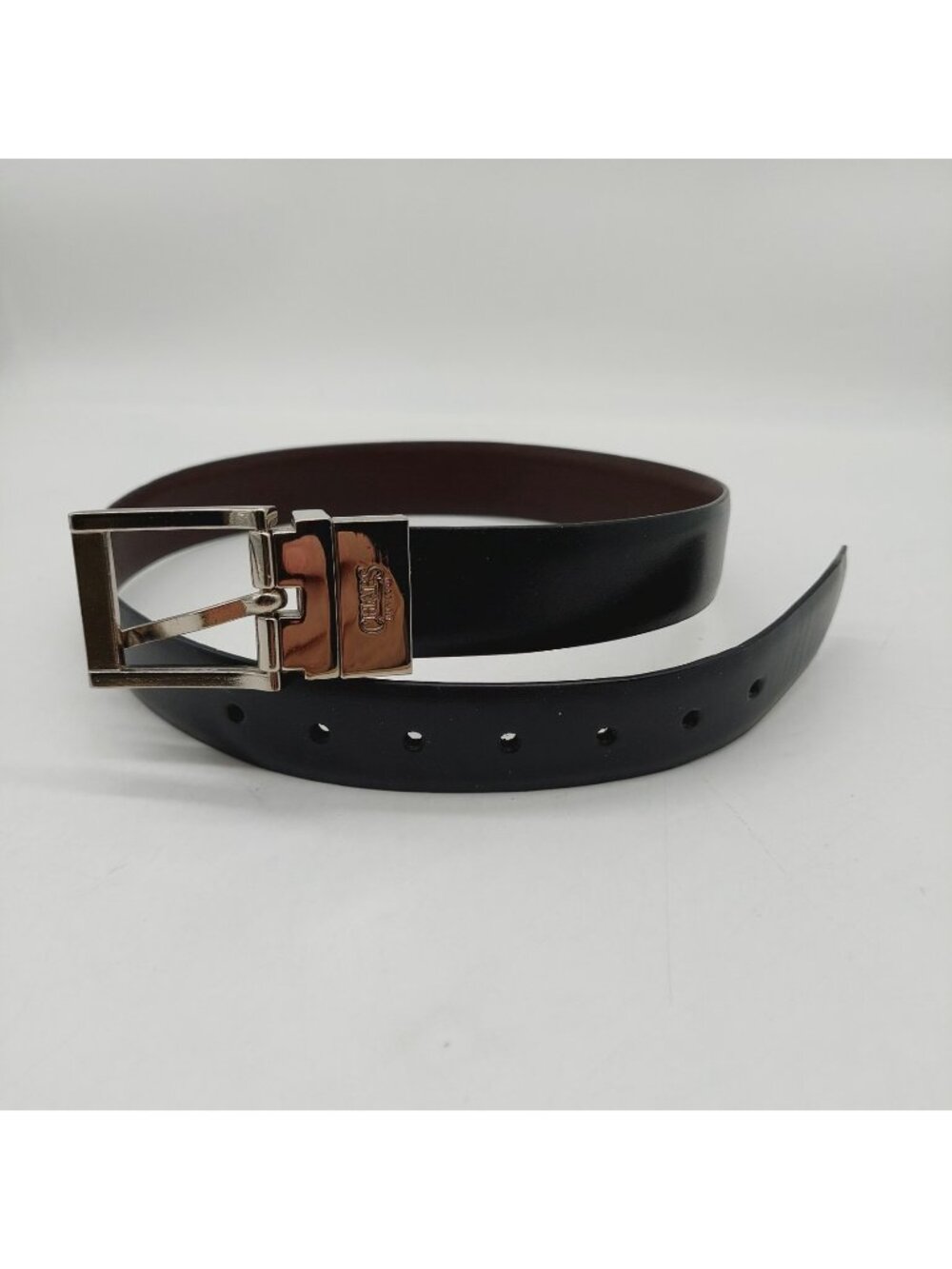 Chaps Black Leather Dress Belt Size 22 Small Womens